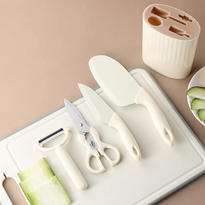 Baby Food Scissors - Conjunto de 5 utensílios de cozinha,