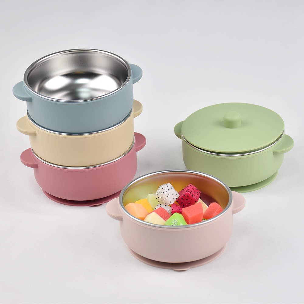 Baby Food Jars With Lids - Tigela de treinamento para bebês de