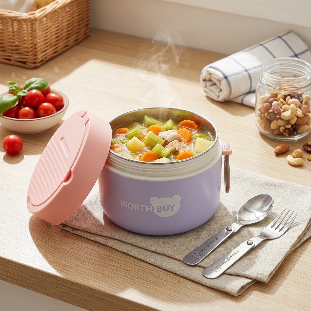 Baby Food Warmer - Marmita Térmica de Aço Inoxidável 304
