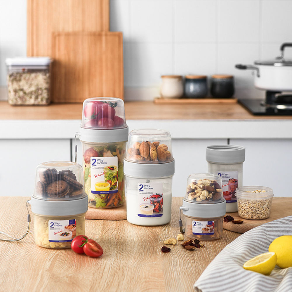 Caixa portátil de dupla camada - Baby Food Jars With Lids avaliação e preço