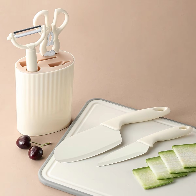 Conjunto de 5 utensílios de co - Baby Food Scissors avaliação e preço