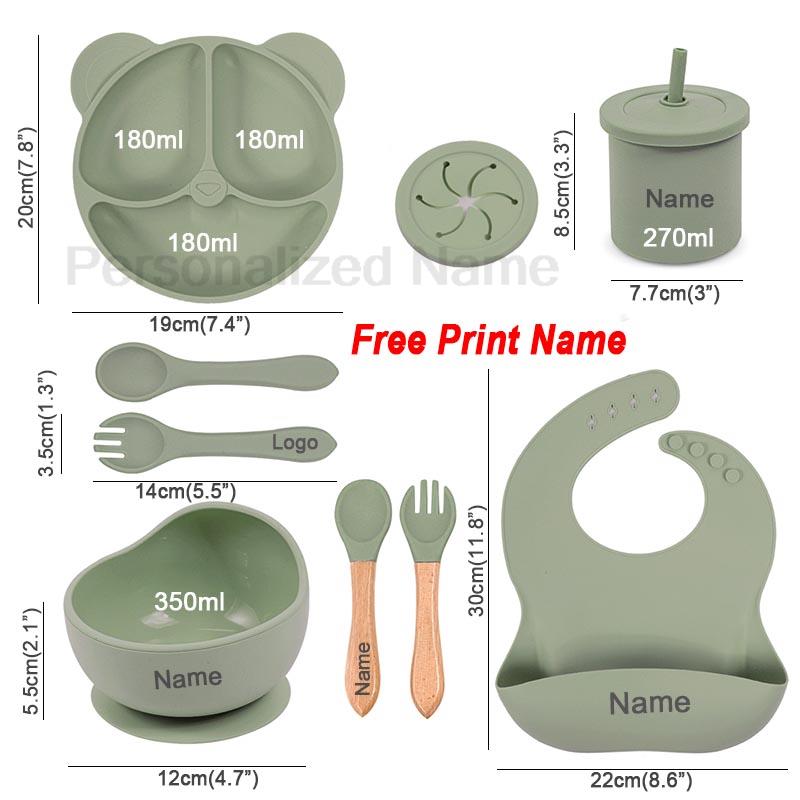 Placa de urso de silicone para - Baby Food Menu avaliação e preço