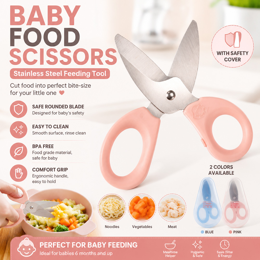 Tesoura para Alimentos de Bebê - Baby Food Scissors avaliação e preço